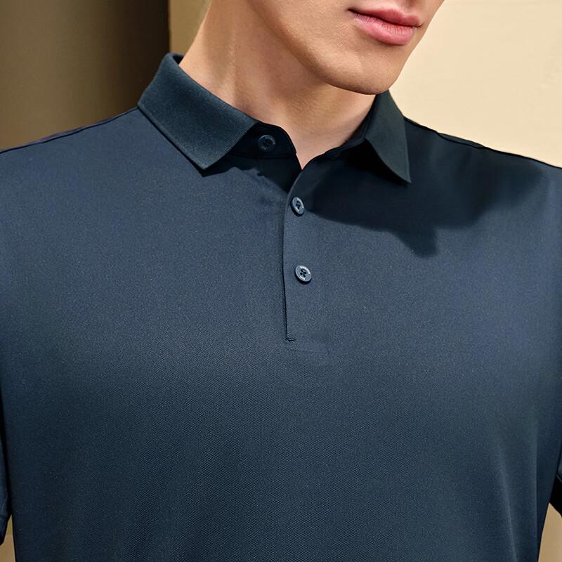 YOUNGOR Men's Business Casual Stretch Polo Shirt
