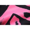 Off-White 2026 Autumn/Winter New 99 Digital Pink Arrow Graffiti Printed Men's and Women's Round Neck Hoodie