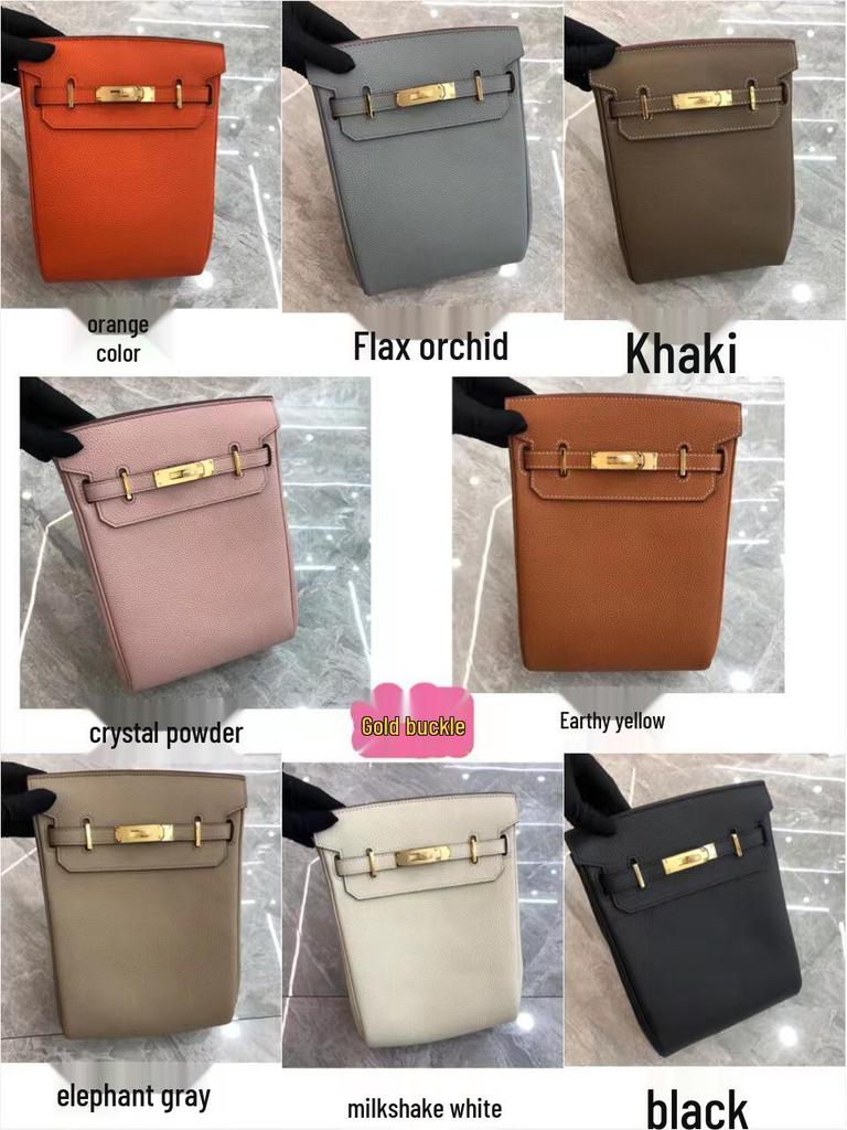 Sac de poitrine et sac à bandoulière unisexe en cuir véritable style collège