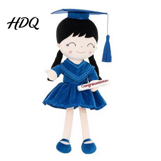 Plush Doll 16" Graduation Girl Doll Toy with Cap And Gown Kindergarten Kids Elementary Gifts for Ages 2-8 Toddlers Soft Keepsake