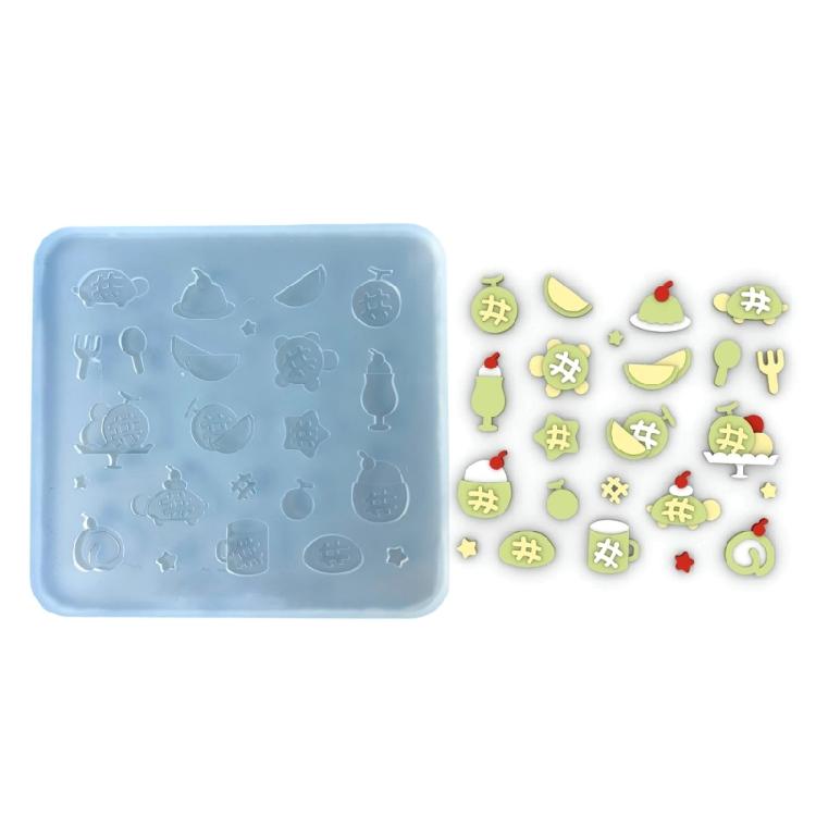 Nail Stamping Tool Melon Theme Silicone Mold Nail Art Designing Molds Small Pendant Molds Suitable for Creative Manicure 1