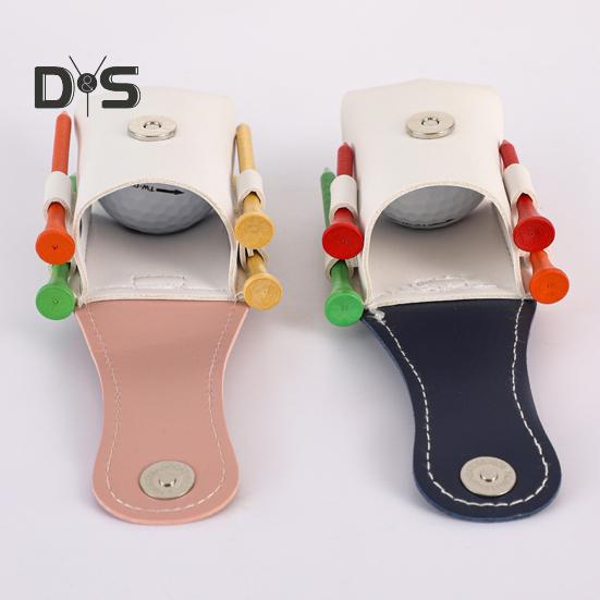 Miniaturowa torba golfowa na talię, przenośna, sztuczna skóra, uchwyt na piłki golfowe, pokrowiec na piłki, akcesoria golfowe dla golfistów, mężczyzn i kobiet