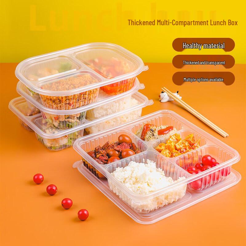 ZISIZ Disposable Plastic Lunch Box