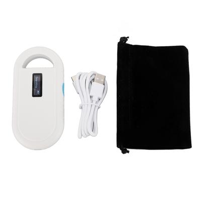 Pet Chip Scanner 134.2KHZ 128 Records Data Storage FDX B Scanner Glass Tube Tag Reader for Dog Cat P