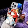 Game GI Nilou White Translucent Mobile Phone Case for iPhone 17 16 15 14 13 12 11 X XR XS 8 7 Air Pro Max Plus Colorful Cover