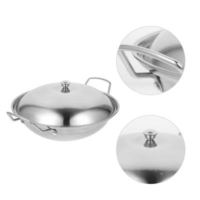 Pot Stove with Lid Cooking Pan Pasta Pots Kitchen Accessory Wok Stainless Steel Cookware Daily Use Home