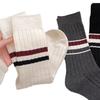 Female Autumn and Winter Warm Trend Simple Retro Style College Wind Tube Socks