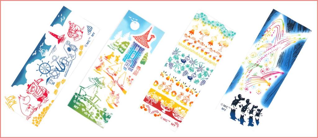 Miyamoto Made in Japan Moomin Tenugui Hand Towel Go Scandinavian Finland 33 x 90cm 51008 Chū-sen "Let's Home"