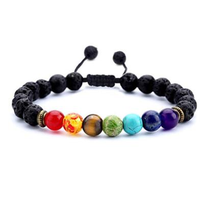 1 bucă ornamente pentru brățară cu mărgele pentru roată de yoga, țesute cu ochi de tigru, personalizate, pentru bărbați