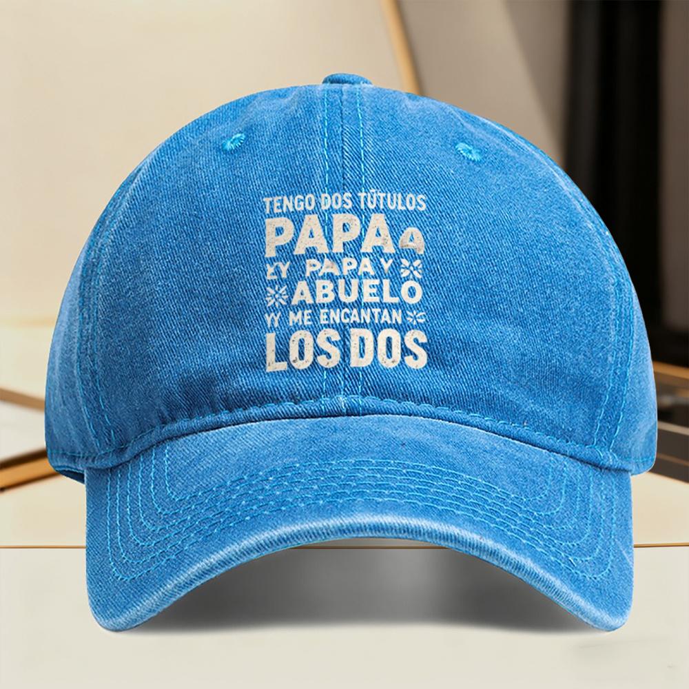 pc of a New Baseball Cap Featuring a Retro Print with Titles for Dads And Grandpas Designed for Adults And Adjustable for Casu