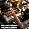 Industrial Grade Adjustable Multifunctional Self-locking Pipe Wrench Tool, Universal Pipe Wrench, Fast Power Grip Pipe Wrench
