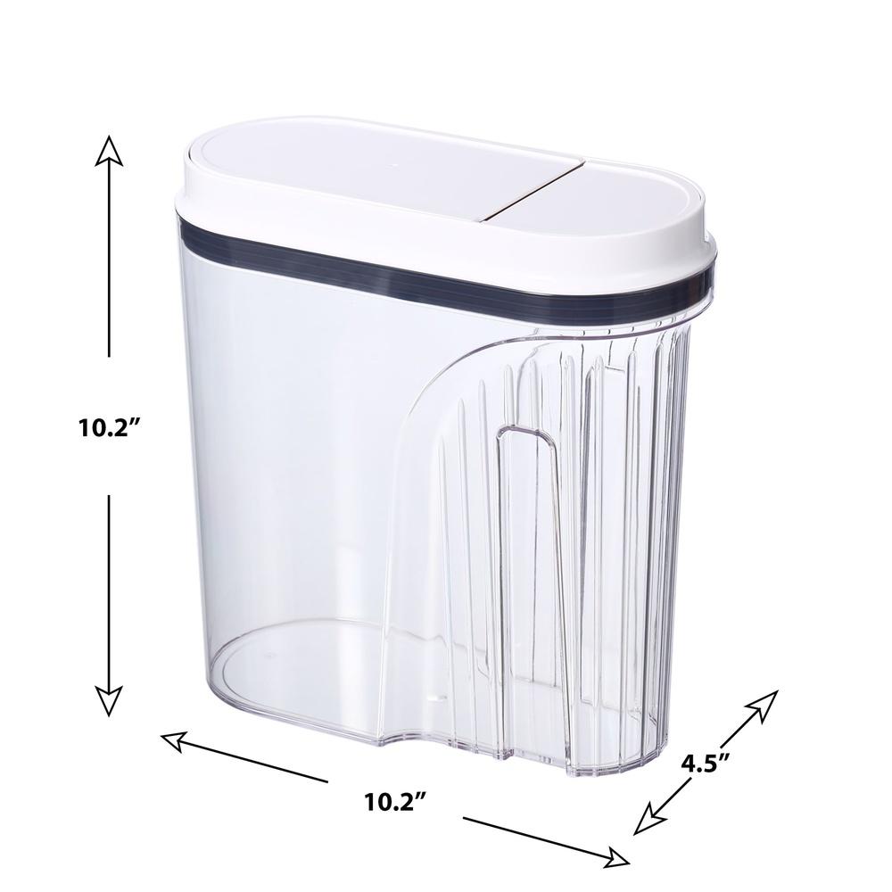 19-Cup Airtight Cereal Container with Pop-Up Lid Easy Pour Spout BPA-Free Dishwasher Safe One Touch Lid Food Storage Jar