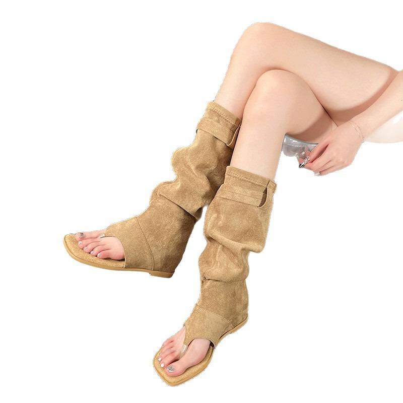 Spring and Summer New Flip-flops, Cool Boots, Trousers, Spice Girls, Western Cowboy Boots, Sandals, Women's Tide