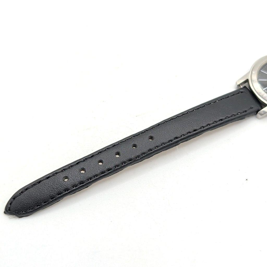 Used SEIKO PRESAGE 1N00-1E90 Watch Quartz Ladies Silver Balck Dial Round Y2K 00S Seiko Presage Watch Quartz Ladies Round Silver Black Dial Vintage