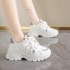 ins Korean version of the new dad shoes girl 2025 autumn student versatile sports running casual shoes platform heightening shoes