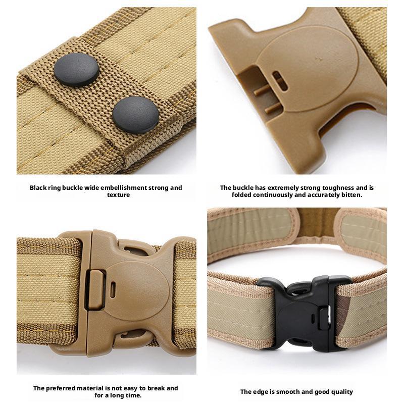 Quick Release Tactical Belt For Men Fashion Style Combat Belt For Outdoor Activities Fishing Multifunction Outdoor Waist Belt