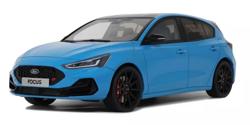 Kyosho OttO Ford Focus ST Edition 2024 Finished Model OTM1186 1/18 (Blue)