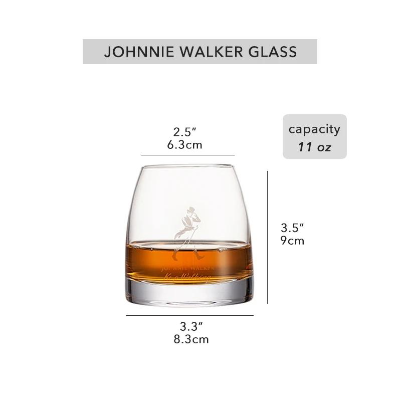 

Стаканы для виски Johnnie Walker, 10 унций, стаканы для виски, стаканы для виски со льдом (Rocks), для скотча, крепких напитков, водки, бурбона, подарки с виски 360ml