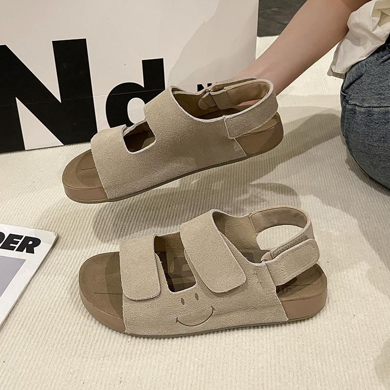 

Босоножки женские лето 2025 новые на липучке с юбкой повседневные сандалии на платформе для улицы женская обувь 40