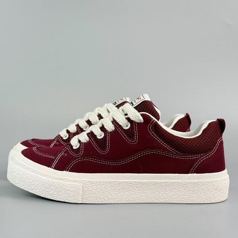 Fashion 2025 New Red men Vulcanize Shoes Casual Platform Sneakers Vintage Sports Female Korean Designer Flats Harajuku School Tennis