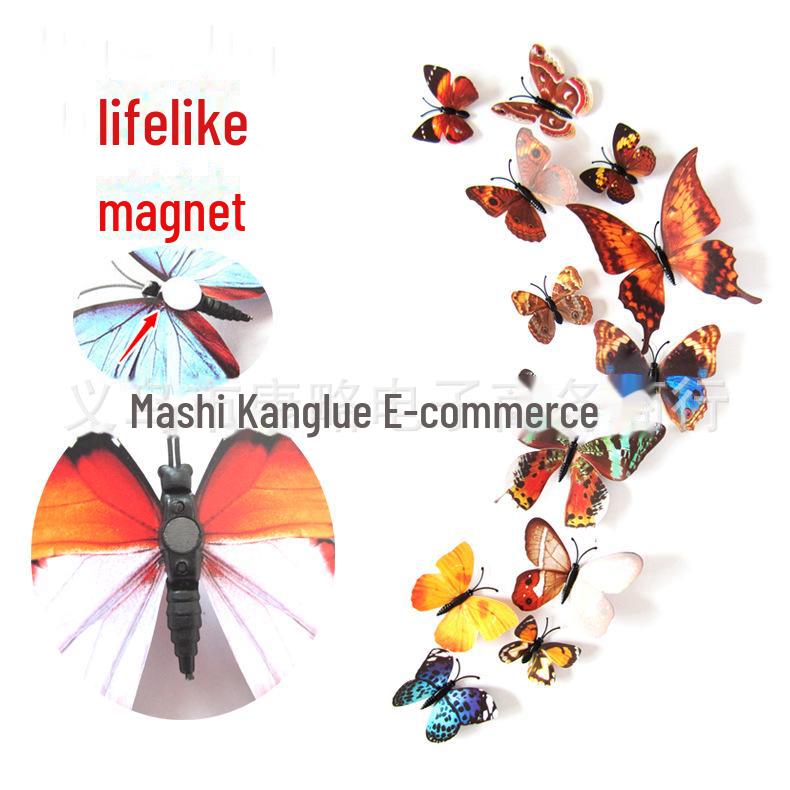 3D Butterfly Wall Stickers – 12 Sets for Bedroom, Living Room, or Wedding Decor