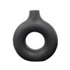 Hot Sale Donut Shape Flower Vase Oval Wedding Decoration Home Living Room  1Pcs Plastic Flower Vase White Flat Minimalist
