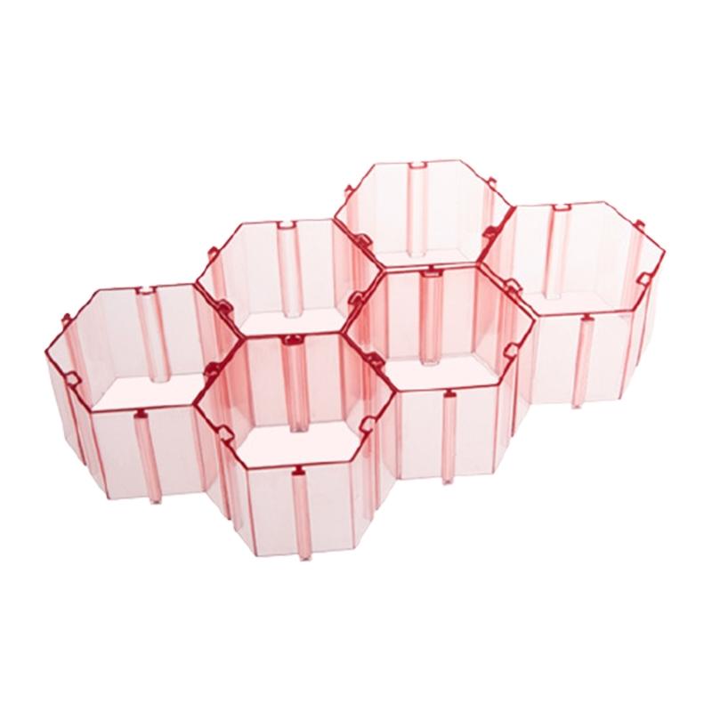 

6шт ящик для хранения сотовое нижнее белье колготки бюстгальтер ящик перегородка для Cas X3UC розовый