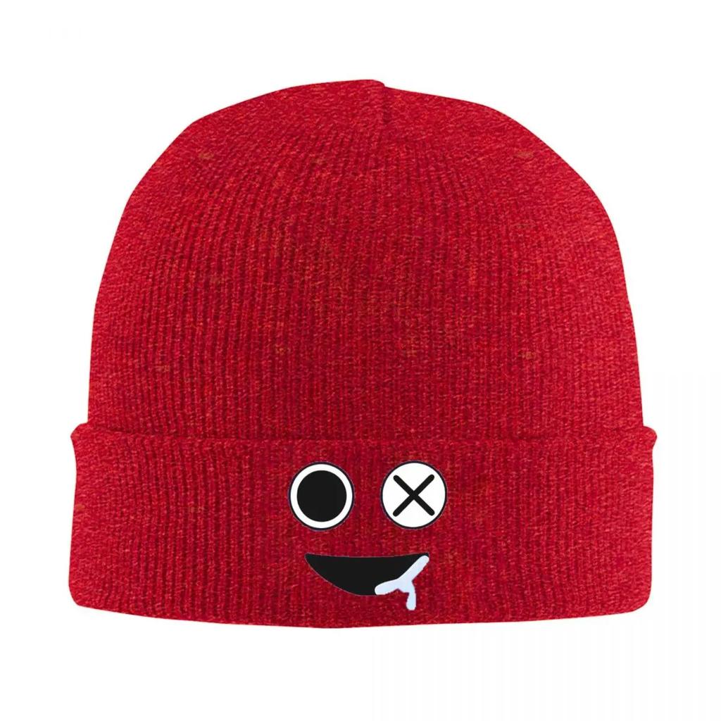 Rainbows Friend Blue Face Hat Autumn Winter Beanies Warm Cartoon Game Cap Men Women Acrylic Knitted Caps