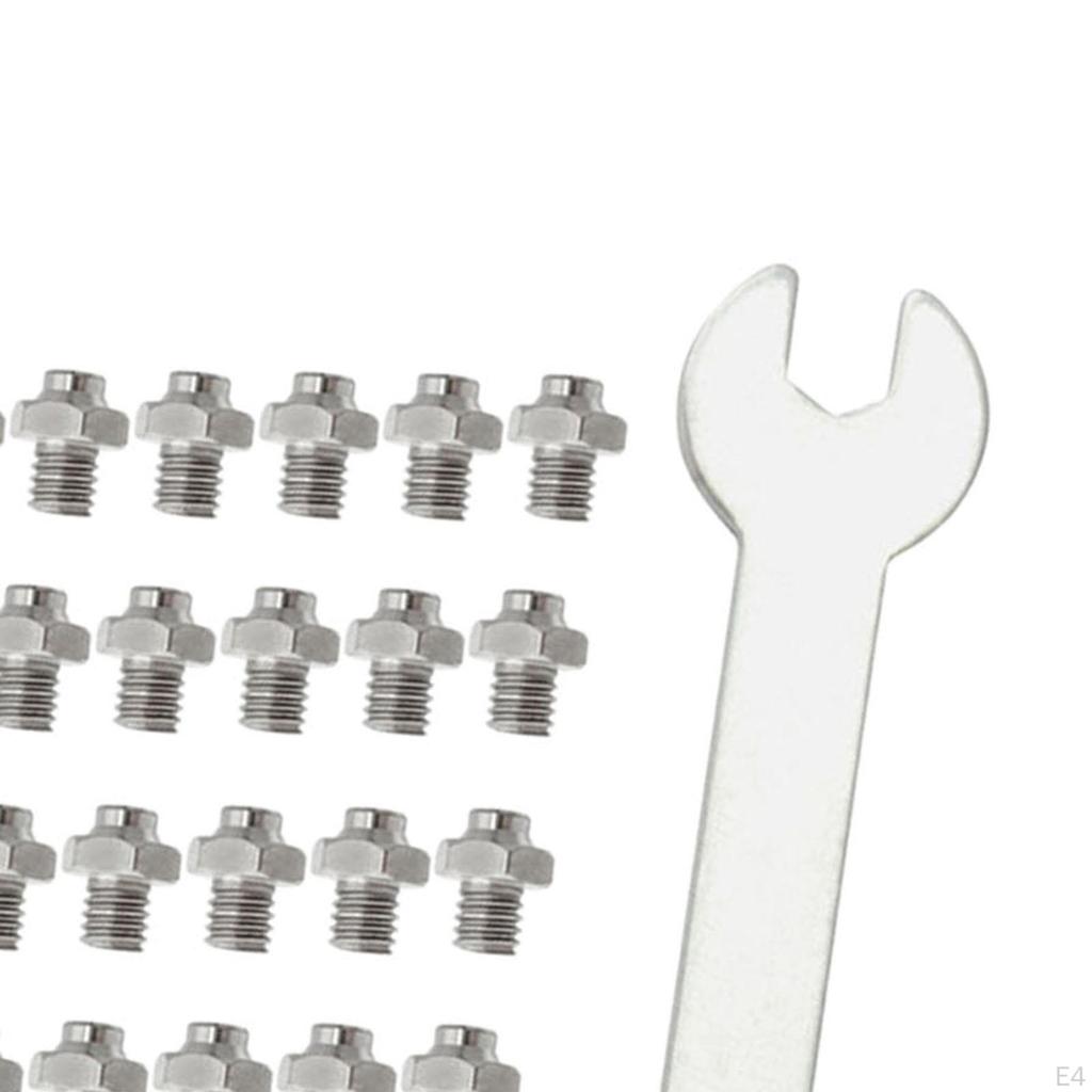 50 Stück Titanlegierung Fahrradpedalschrauben Befestigungsstifte Anti-Schrauben