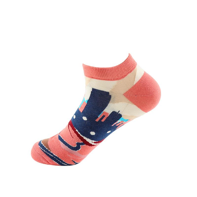 Male Spring Summer New Style Personality Street Hip Hop Sports Low Help Invisible Boat Socks