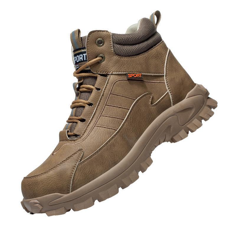 Men's Steel Toe Winter Work Boots - Anti-Smash, Anti-Puncture, Insulated Safety Shoes for Construction.