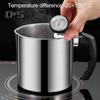 1.4/1.9 L Stainless Steel Bacon Grease Saver Container with Fine Mesh Strainer Non-slip Bottom And Airtight Lid Cooking Oil Keeper Pot for Kitchen