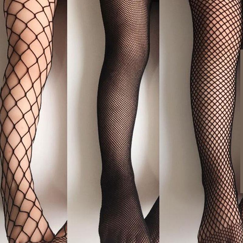 Women Long Sexy Fishnet Stockings Pantyhose Mesh Stockings Lingerie Skin Thigh High Stocking 3 Style 3 Color