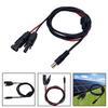 180CM Length DC 8MM Adapter Cable Polarity Marked 12AWG Wire 200Watt Support 36Volt 13Amps Female Positive Red For Camping