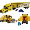 Technical Yellow Freight Transport Truck 60440 Building Block Minifigure Set Vehicle Model Children's Toy Kids Gift