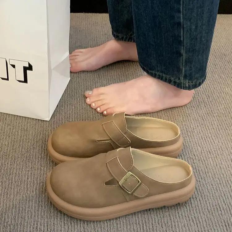 Outside Slides New Stylish Shoes For Women Slip-resistant New Collection 39 Woman Slippers Sandals Elegant And Fashionable Vip 35 3849₽