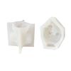 DIY Casting Geometric Candle Mold Cross Photo Frame Silicone Mould Desktop Ornament 3D Fairy Plaster Resin Soap Making