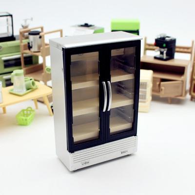 Refrigerator Mini Simulation Freezer Model Resin Crafts Miniature Dollhouse Oven Machine  Children