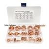 150-Piece Brass Oil Seal Gasket Set: Includes M5-M22 Copper Flat Washers.