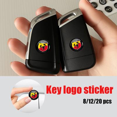 8pcs Car Door Keyhole Sticker Lock Protector Anti-blocking Decal For Abarth UNO Astra Bravo Panda Linea Freemont Strada Doblo