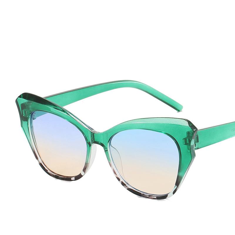 Noi ochelari cu ramă ochi de pisică ochelari de soare clasici cu ramă neagră natural personalizați colorați în contrast pentru femei Ochelari de soare