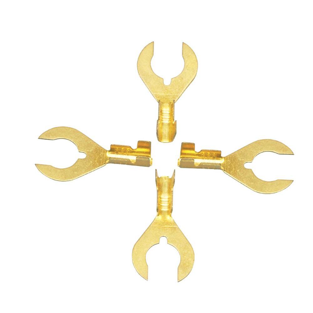 100PCS 4.2 5.2 6.2 8.2 Wire Connectors Brass Electrical Kit U-Type Terminals  Switching Power Supply