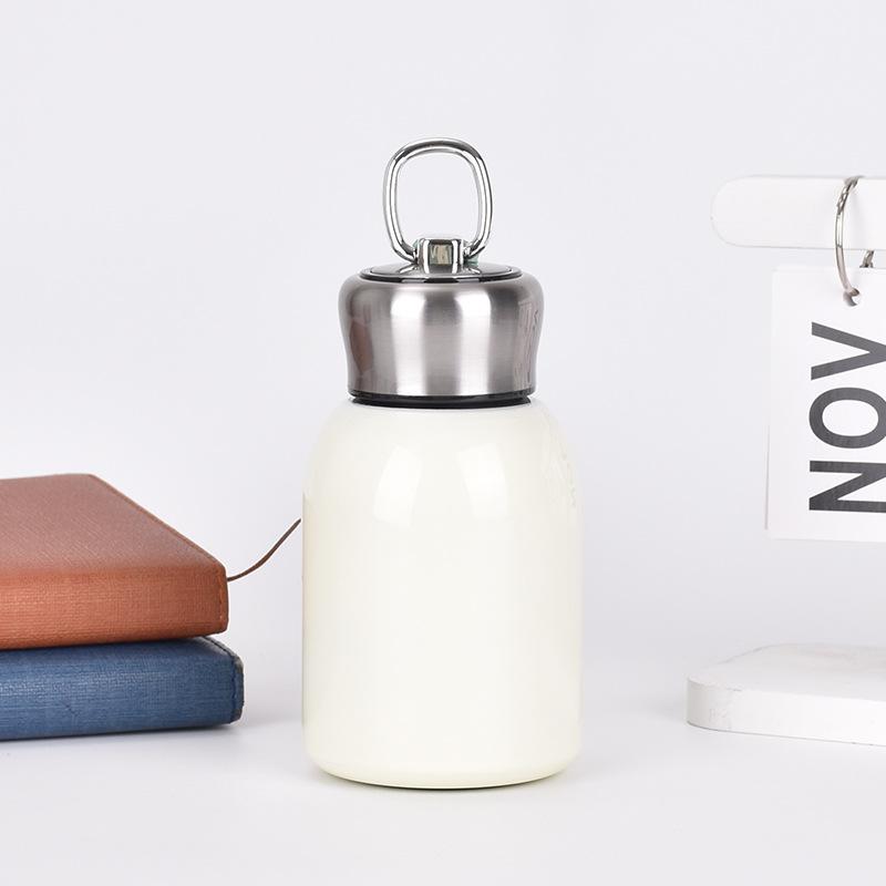 Мини-нержавеющая сталь 304, маленькая вакуумная чашка для жира, уличная портативная кольцевая карманная чашка, двухслойная вакуумная портативная чашка 300ml