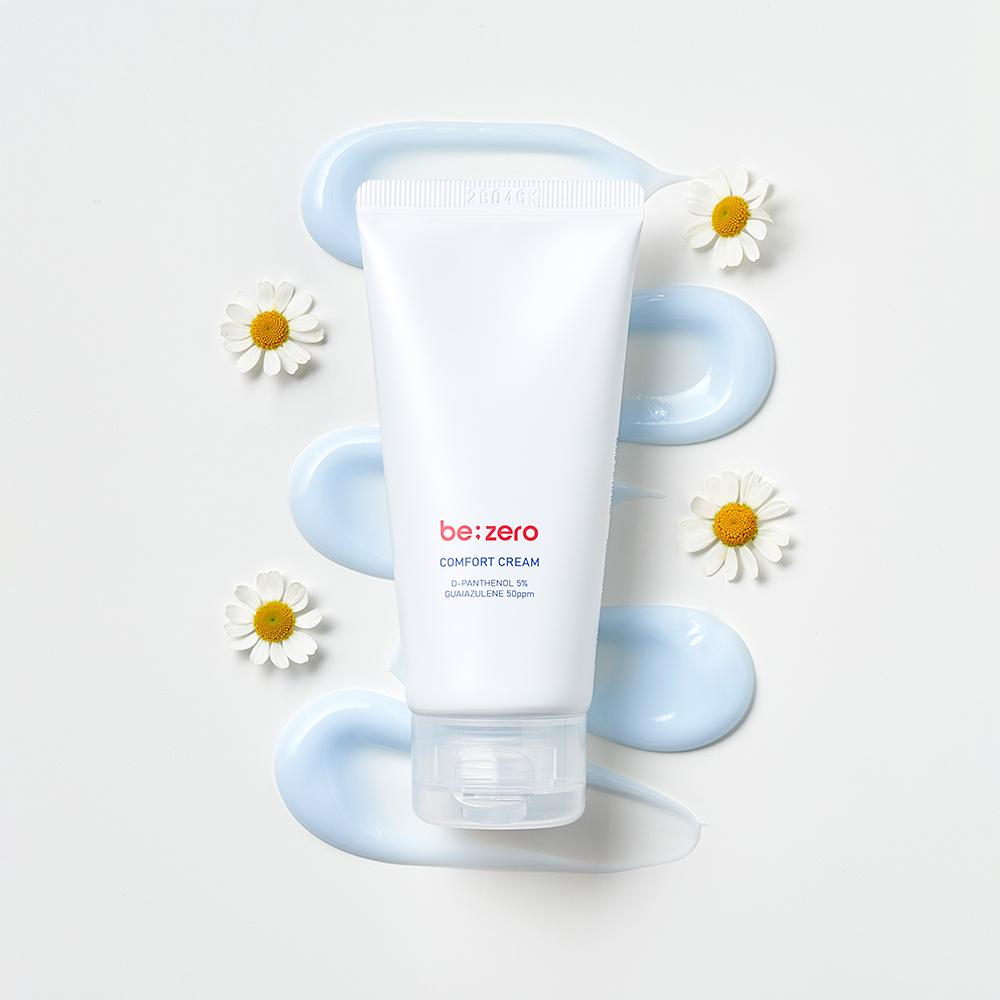 DERMA FACTORY Be:Zero Comfort Cream – Mild Barrier Protection, Soothing Moisturising, Family Cream with Irritation Index 0.00, Vegan, Korean