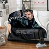 Johnny Hallyday: Life Death blanket blanket Soft and comfortable bedroom Nap Blanket Digital printing