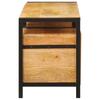 Storage Cabinet In Brown 110 X 30 X 40 Cm Solid Mango Wood