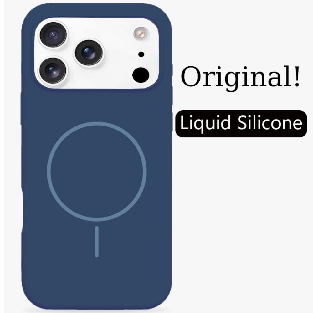 High Quality Dopamine Liquid Silicone Case for IPhone 17 Air 16 15 14 Plus 13 12 Pro Max Skin Feel Magnetic Wireless Charg Cover