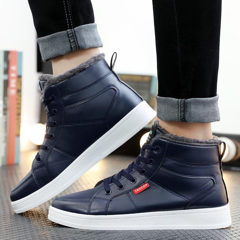 Fashion Winter Boots Men Boots Outdoor Working Boots Men Warm Wither Shoes Non-Slip Sneakers Keep Warm Boots 2019 Fashion shoes