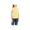 Polo Ralph Lauren SS23 Solid Color Single-Breasted Slim Fit Casual Short Sleeve Polo Shirt Women Tops Yellow 211870245-030