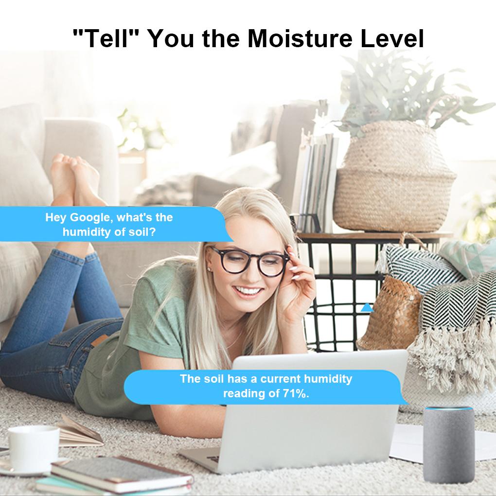 Sonoff Garden Greenhouse Soil Moisture Sensor IP55 Waterproof Voice Control Hygrometer Detector Automatic Irrigation System